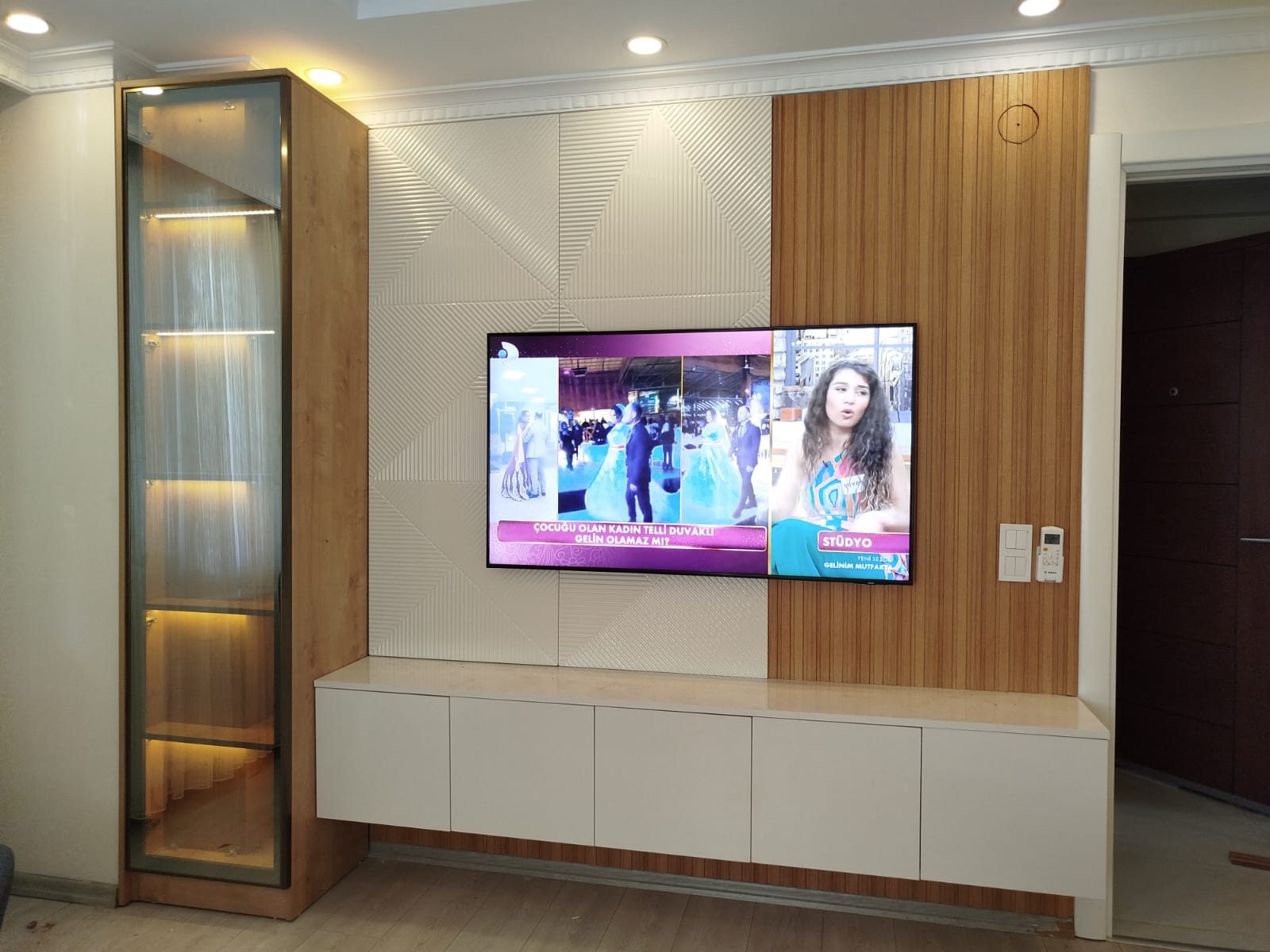 TV ünitesi detayları